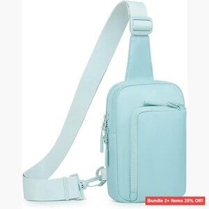 Mini Sling Bag Crossbody Fanny Pack Reversible Nylon Chest Bag Travel Running